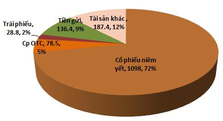 Soi danh mục đầu tư của VFMVF1: Cổ phiếu niêm yết chiếm 72% tài sản (1)