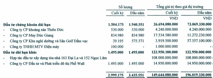WSS: 6 tháng lãi 270 triệu đồng, kiểm toán lưu ý việc đầu tư bất động sản (1)