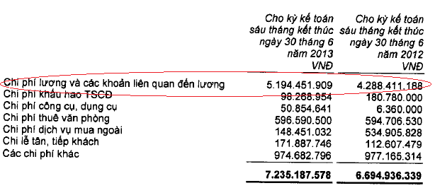SSIAM: 6 tháng lãi 5,4 tỷ đồng, lương tăng 20% so với cùng kỳ 2012 (2)