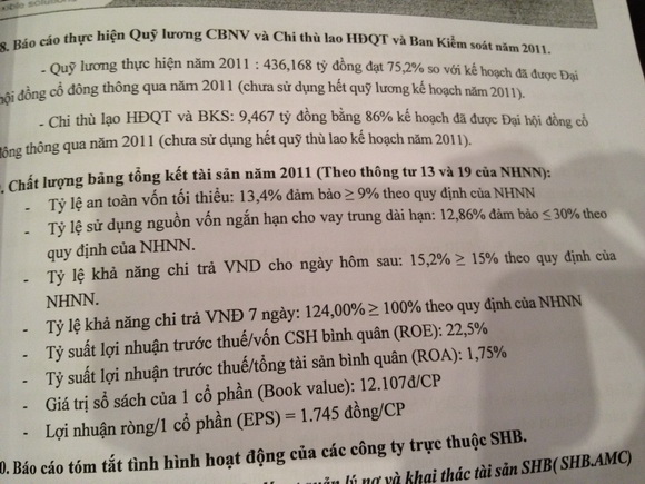 ĐHCĐ SHB: Sẽ không có việc điều chỉnh giá cổ phiếu SHB khi nhận 0,21 cổ phiếu mới (4)