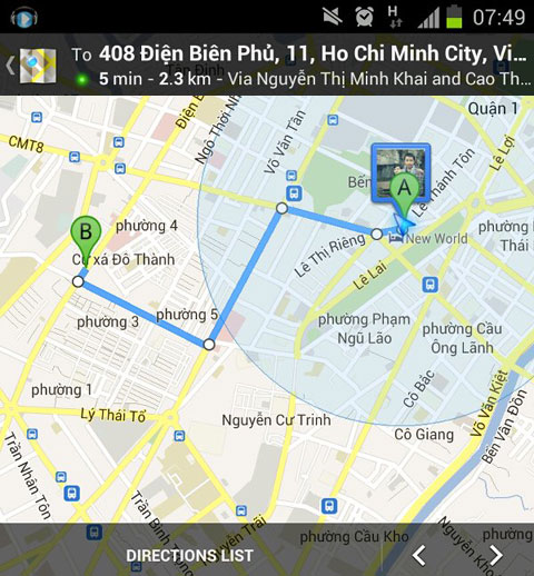 Dịch vụ dẫn đường Google Maps tại Việt Nam hoạt động trở lại