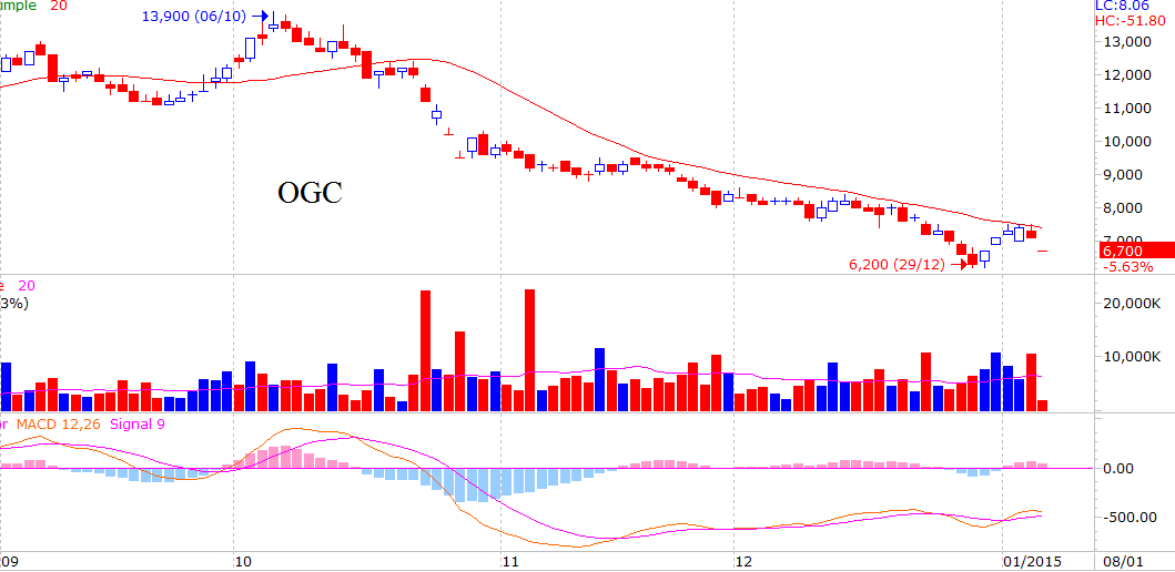 Cổ phiếu đáng chú ý ngày 7/1: SHS bứt phá sau khi giành thị phần, OGC giảm sàn (2)