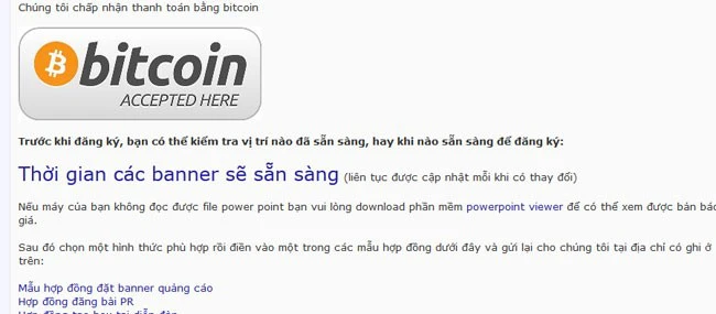 Doanh nghiệp Việt đã chấp nhận thanh toán bằng Bitcoin (1)