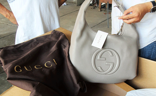 Túi xách hàng hiệu Gucci bị thu giữ
