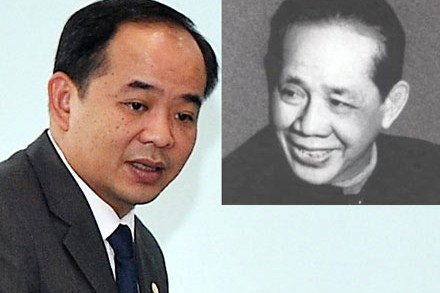 Thứ trưởng Lê Khánh Hải và cố TBT Lê Duẩn.