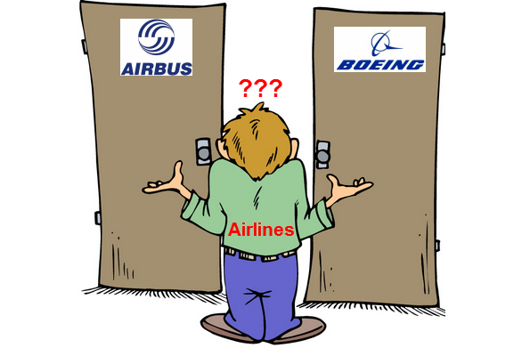 Các hãng hàng không ưa thích Airbus hay Boeing?