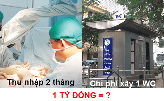 [Nổi bật] 2 tháng thu nhập từ nghề tay trái của bác sĩ = 1 WC công cộng ở Hà Nội