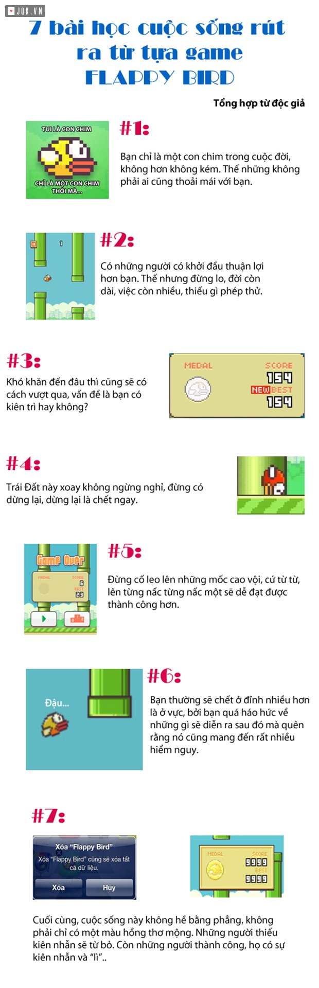 7 bài học cuộc sống rút ra từ game Flappy Bird
