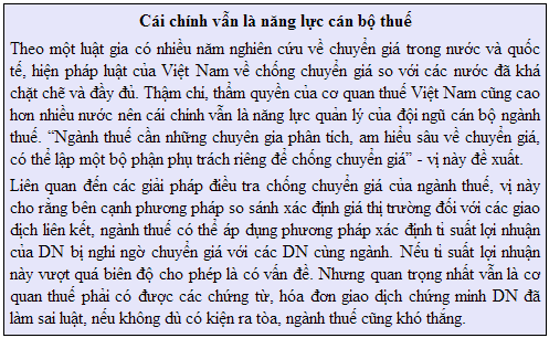Chống chuyển giá, phải mạnh tay (1)