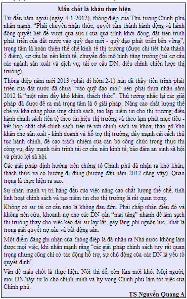 Doanh nghiệp cần gì? (1)