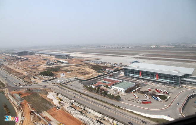 Toàn cảnh sảnh kéo dài 500 tỷ của sân bay quốc tế Nội Bài