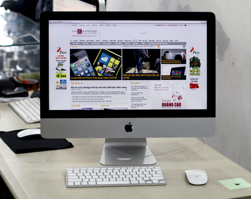 iMac mới có viền mỏng chỉ 5 mm.