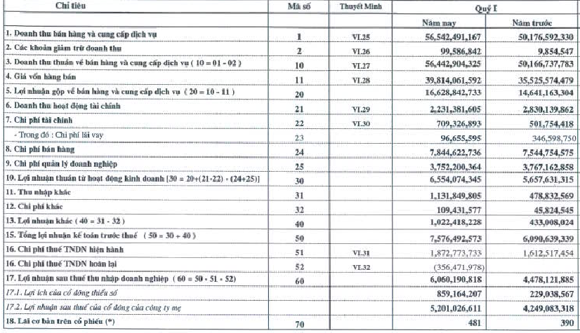 SJ1, VTB: KQKQ quý I/2013 (1)