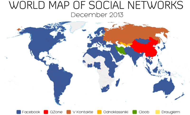 Bản đồ khẳng định sự thống trị thế giới của Facebook (1)
