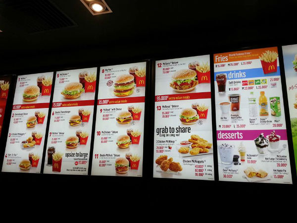 Giá bán Hamburger tại McDonalds bị rò rỉ trên mạng