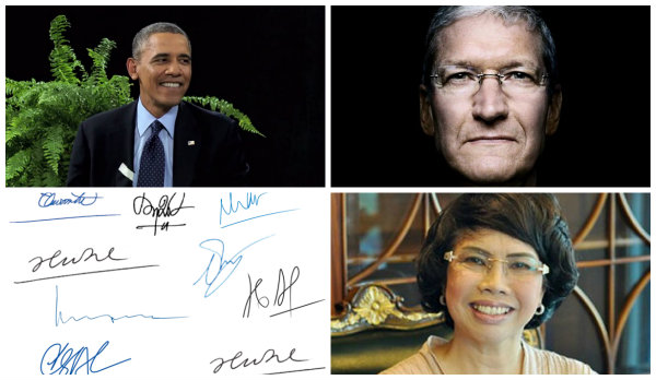 [Nổi bật] Soi chữ ký những người giàu nhất VN, vì sao ông Obama chịu diễn hề?