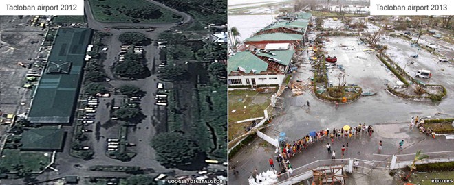 Miền trung Philippines trước và sau siêu bão Haiyan (3)