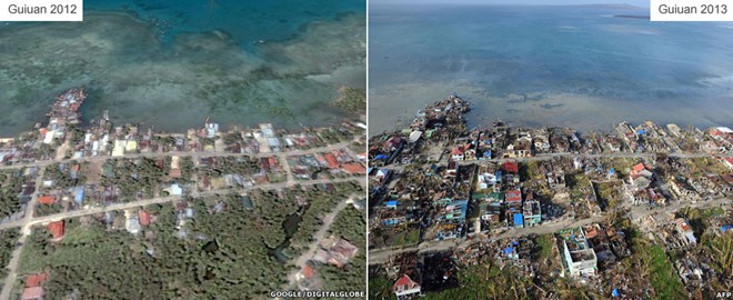 Miền trung Philippines trước và sau siêu bão Haiyan (4)