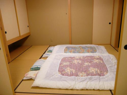 Với những phòng ngủ truyền thống thì người Nhật thường trải đệm và ngủ trực tiếp lên sàn gỗ. Khi không ngủ họ lại có thể cất chăn đệm gọn gàng và có một khoảng không sinh hoạt rộng rãi. Đây là cách để người Nhật nới rộng tối đa không gian phòng ngủ của họ và khi cần có thể dùng để tiếp khách.
