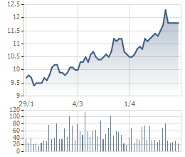 Diễn biến cổ phiếu TTB trong 3 tháng qua