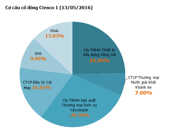 CTCP Đầu tư Cái Mép trở thành cổ đông lớn nắm gần 17% Cienco 1 trước thềm ĐHCĐ (1)