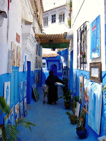 Thị trấn cổ Chefchaouen luôn là điểm đến ưa thích của khách du lịch bởi khí hậu trong lành và nét đẹp vô cùng độc đáo không lẫn vào đâu được.