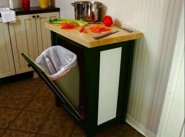Thùng rác cần được đặt nơi kín đáo.