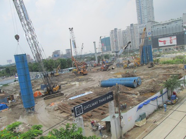 Căn hộ Gateway Thảo Điền, do Sơn Kim Land và Hamon Developments đầu tư. Dự án đang trong giai đoạn xây dựng phần móng.
