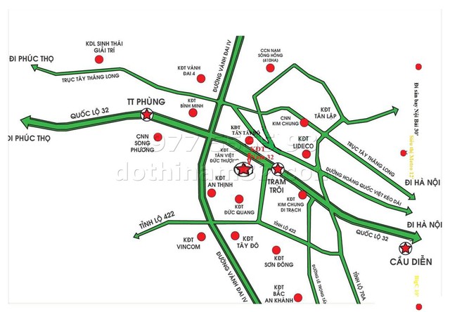 
Dự án nằm trên trục đường 32, cách trung tâm hành chính mới Mỹ Đình 7km, cách tuyến đường sắt nội đô số 3 Nhổn – ga Hà Nội hơn 3km.
