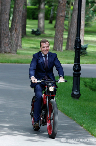 August 10, 2012. Medvedev at his Gorki Residence.