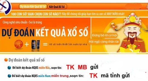 Dịch vụ dự đoán kết quả xổ số có thưởng đang nở rộ trên web.