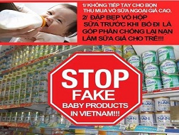 Lén lút mua vỏ sữa ngoại để làm giả?