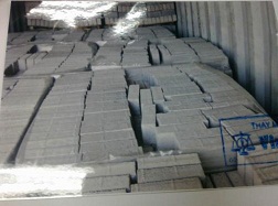 Lô hàng tôn biến thành gạch lát đường