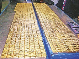 Số vàng bị thu giữ