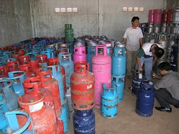 Trên 30% vỏ bình gas là giả nhãn hiệu