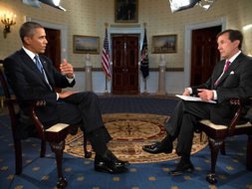 TT Mỹ Barack Obama trong cuộc phỏng vấn với phóng viên Chris Wallace của Fox News