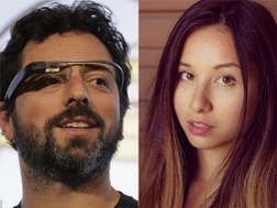 Đồng sáng lập viên Sergey Brin và cô bồ Amanda Rosenberg .
