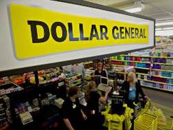 Dollar General, một chuỗi với khoảng 10.000 cửa hàng giảm giá ở Mỹ đã có số lời tăng ngoạn mục: gấp đôi trong vòng ba năm qua. Ảnh: TLCK