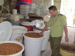 Hà Nội: Thu giữ trên 460 kg ô mai quá hạn sử dụng