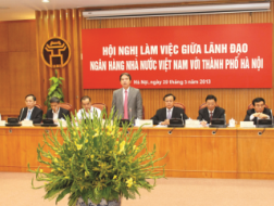 Thống đốc NHNN Nguyễn Văn Bình phát biểu tại buổi làm việc
