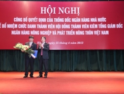 Bổ nhiệm ông Trịnh Ngọc Khánh giữ chức Tổng giám đốc Agribank