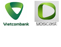 Logo mới của Vietcombank và Voscast: Ý tưởng lớn gặp nhau?