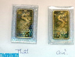 Phát hiện vàng nhái SJC tinh vi