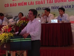 Thống đốc NHNN tham dự hội thảo Giải pháp cho vay NNNT có bảo hiểm lãi suất tại ĐBSCL (ảnh: NH)