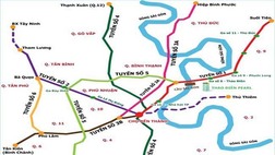 Sơ đồ các tuyến metro TP.HCM.