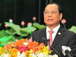 Bí thư Thành ủy TP.HCM Lê Thanh Hải ôn lại truyền thống lịch sử 83 năm vẻ vang của Đảng Cộng sản Việt Nam tại lễ kỷ niệm sáng 2-2 - Ảnh: Minh Đức