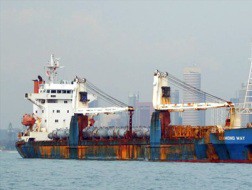 Diamond Way - một trong những con tàu bị bỏ hoang nổi tiếng của Vinashinlines. Ảnh: MarineTraffic