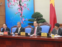 Thủ tướng Nguyễn Tấn Dũng và Chủ tịch Tổng LĐLĐ VN Đặng Ngọc Tùng chủ trì cuộc làm việc