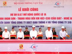 Khởi công Dự án mở rộng quốc lộ 1A đoạn Nghi Sơn - Cầu Giát