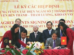 Gói tín dụng cung cấp vốn từ ADB này để xây dựng 11,3 km của tuyến tàu điện ngầm số 2 - Ảnh: GTVT.